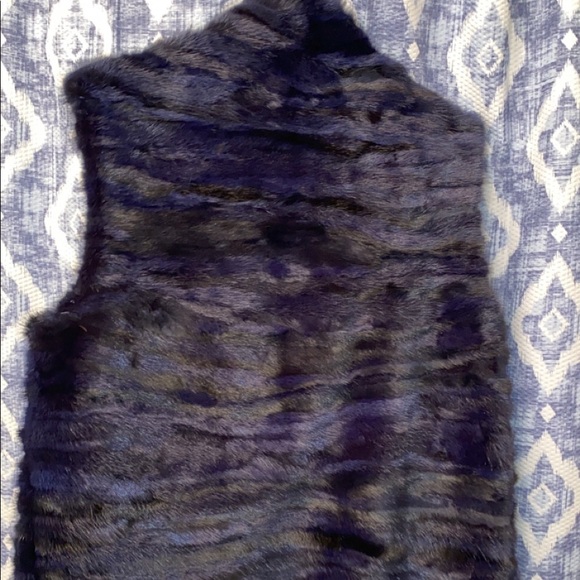 Real Dyed Mink Fur Vest - Picture 2 of 3